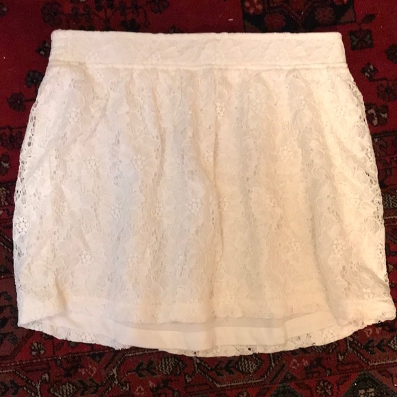 Frenchi Dresses & Skirts - Frenchi White Lace mini Skirt
